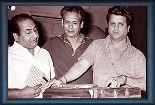 Rafi Saab with Shankar and Hasrat Jaipuri